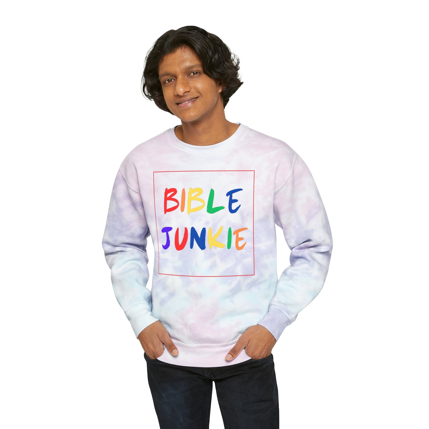 Bible Junkie Box Tie-Die Sweatshirt