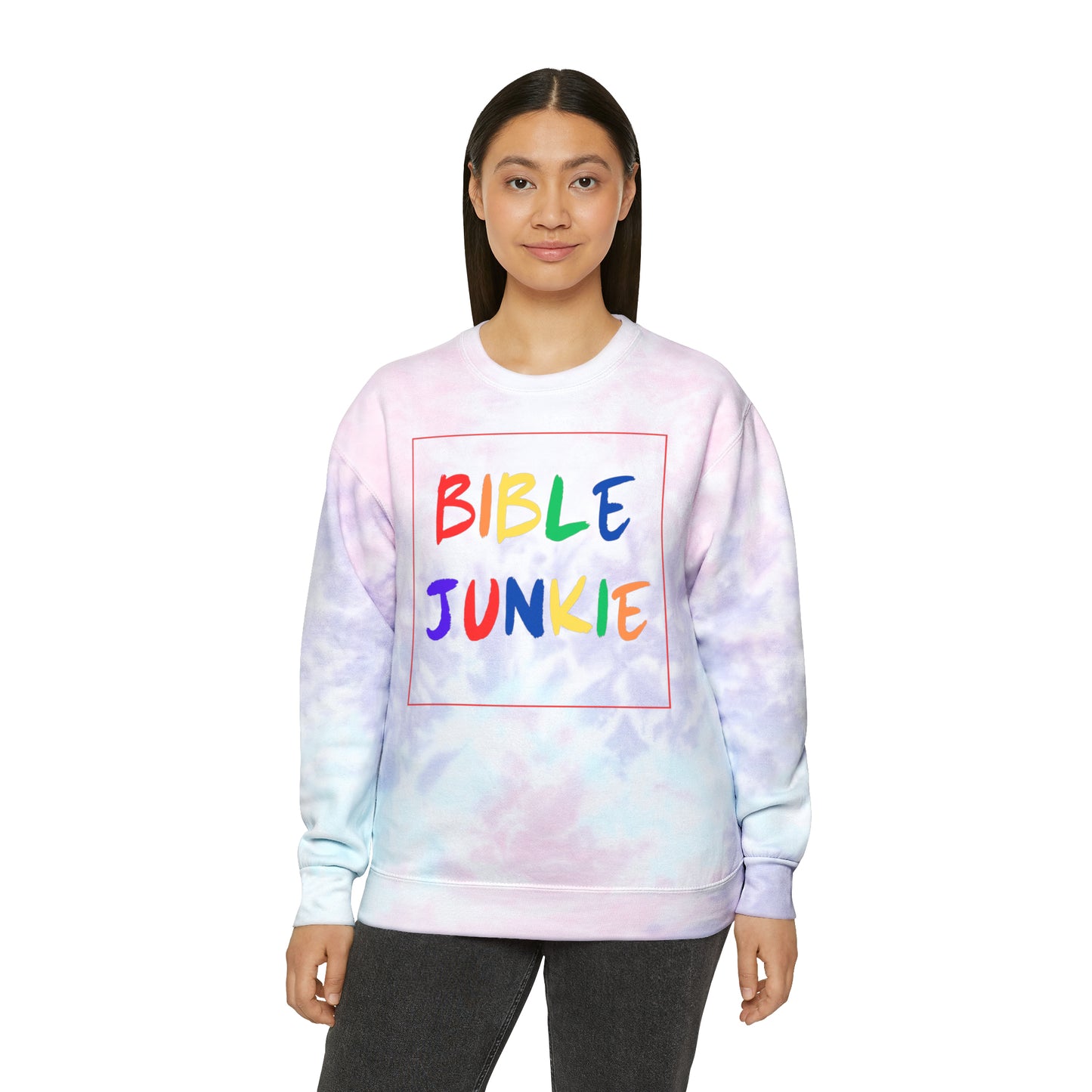 Bible Junkie Box Tie-Die Sweatshirt